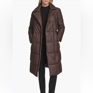 Andrew Marc Chocolate Brown Puffer Coat
